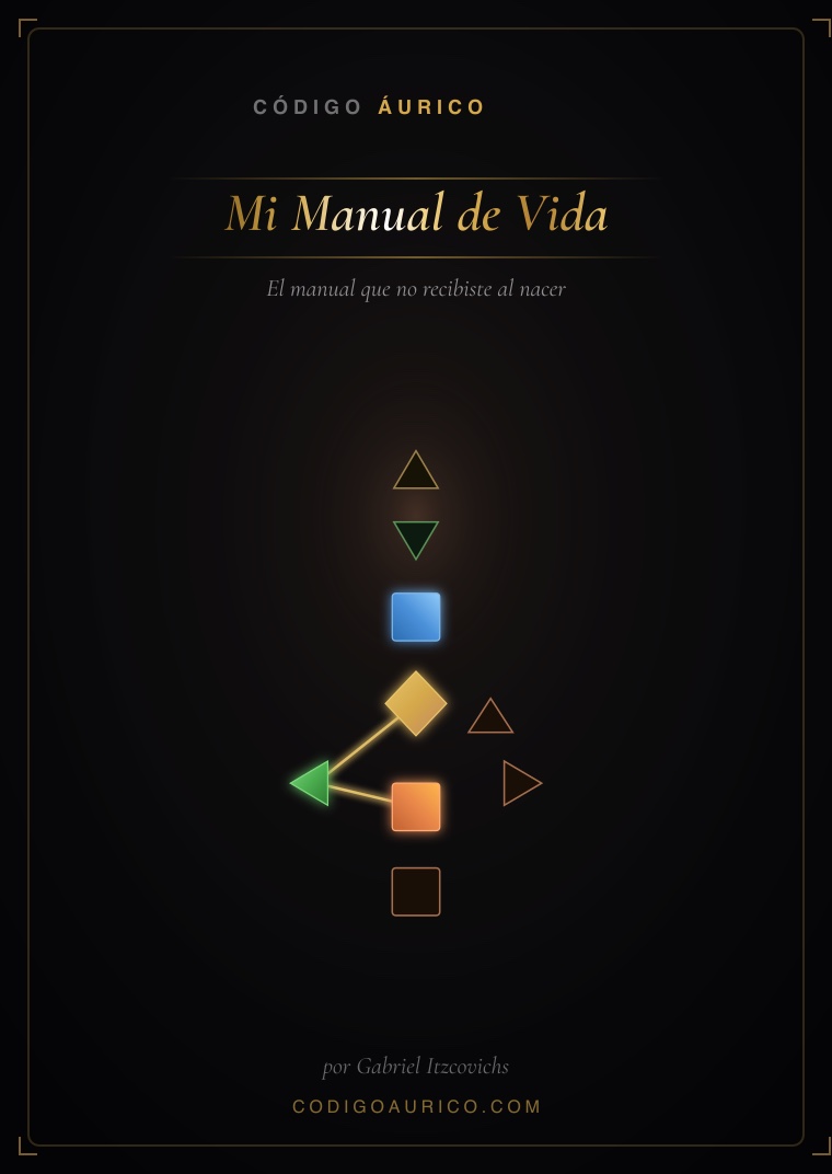 El Manual de Vida — la tapa con las gemas áuricas