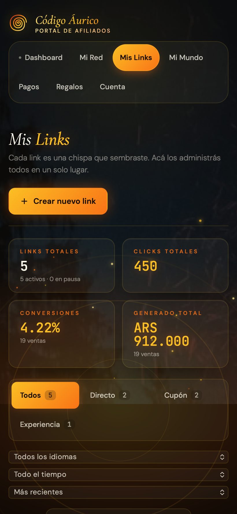 Mis Links en celular